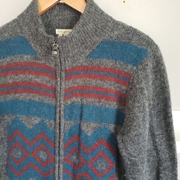Royal Robbins Long Zippered Wool Blend Sweater Coat Size Large - Picture 2 of 5